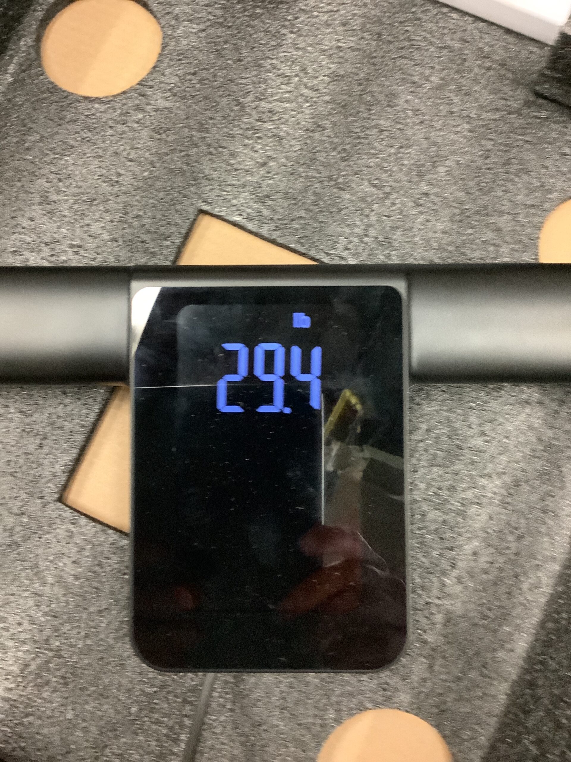 Runstar digital body fat scale with large colour display and 8 electrodes