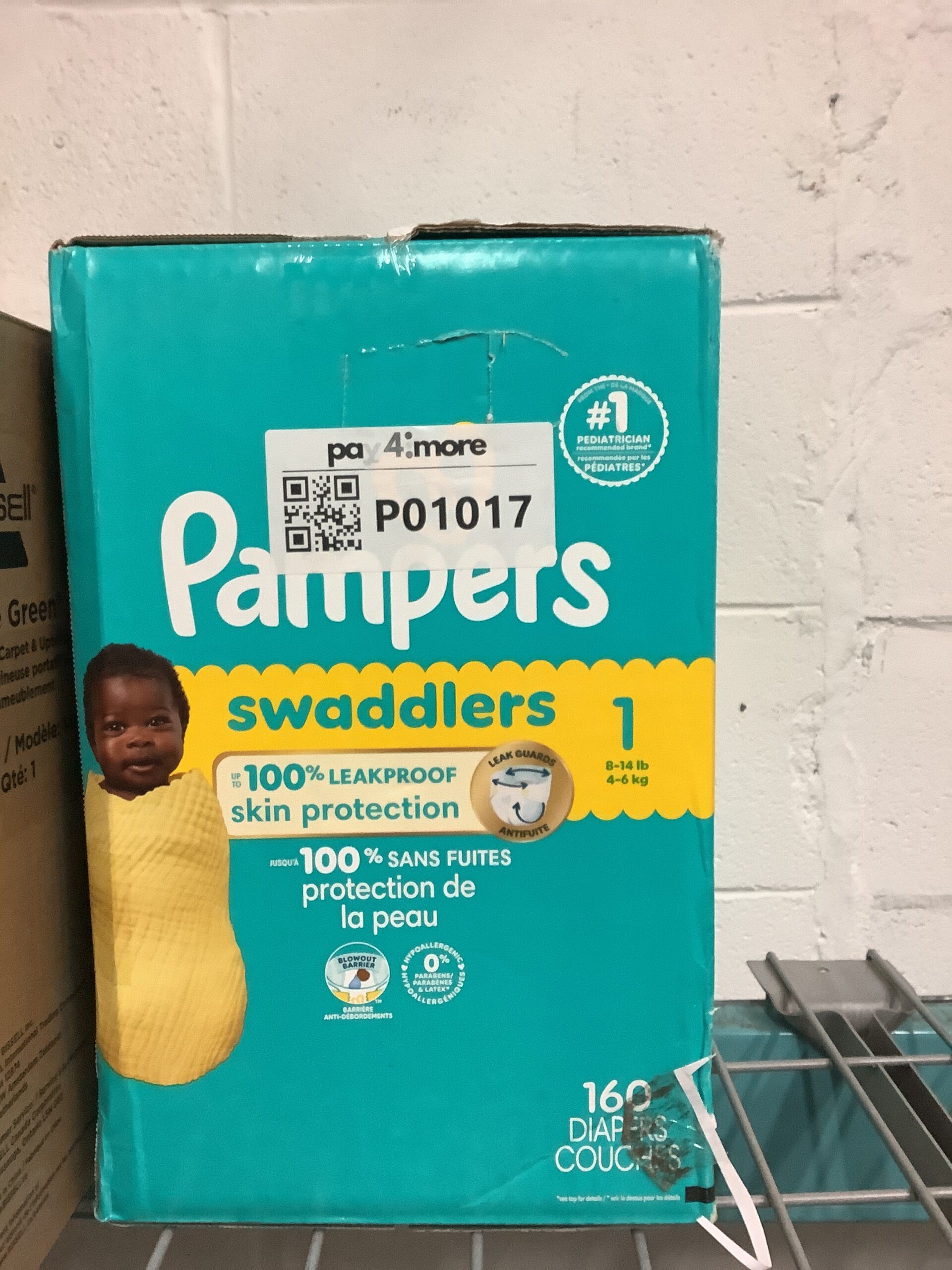 Pampers newborn diapers size 1 in soft, comfortable design