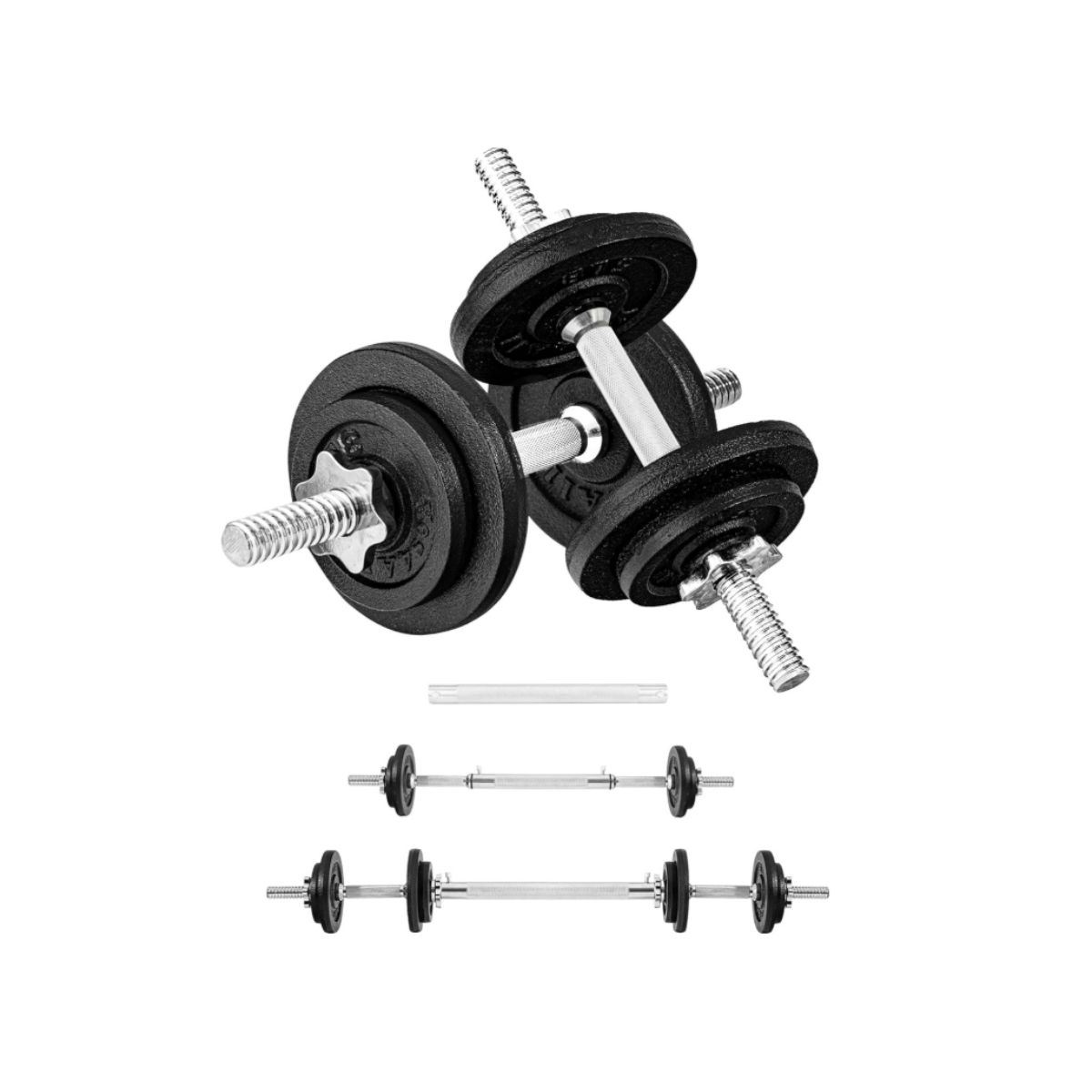 Adjustable Dumbbells - Yes4All 40lbs with Connector Yes4All adjustable dumbbells in durable cast iron with connector