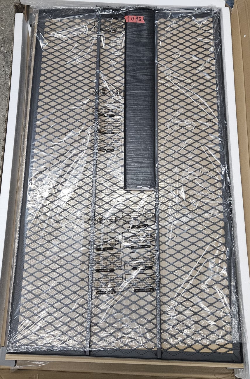 VASAGLE coffee table center in rustic brown wood look with metal frame