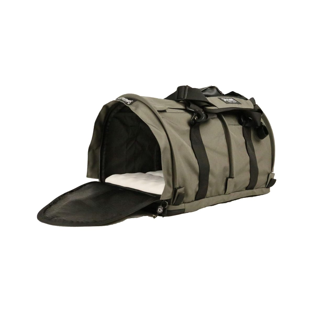 Large Pet Travel Carrier - STURDI PRODUCTS Smoke 18x12x12 STURDI PRODUCTS large pet travel carrier in smoke colour with safety clips