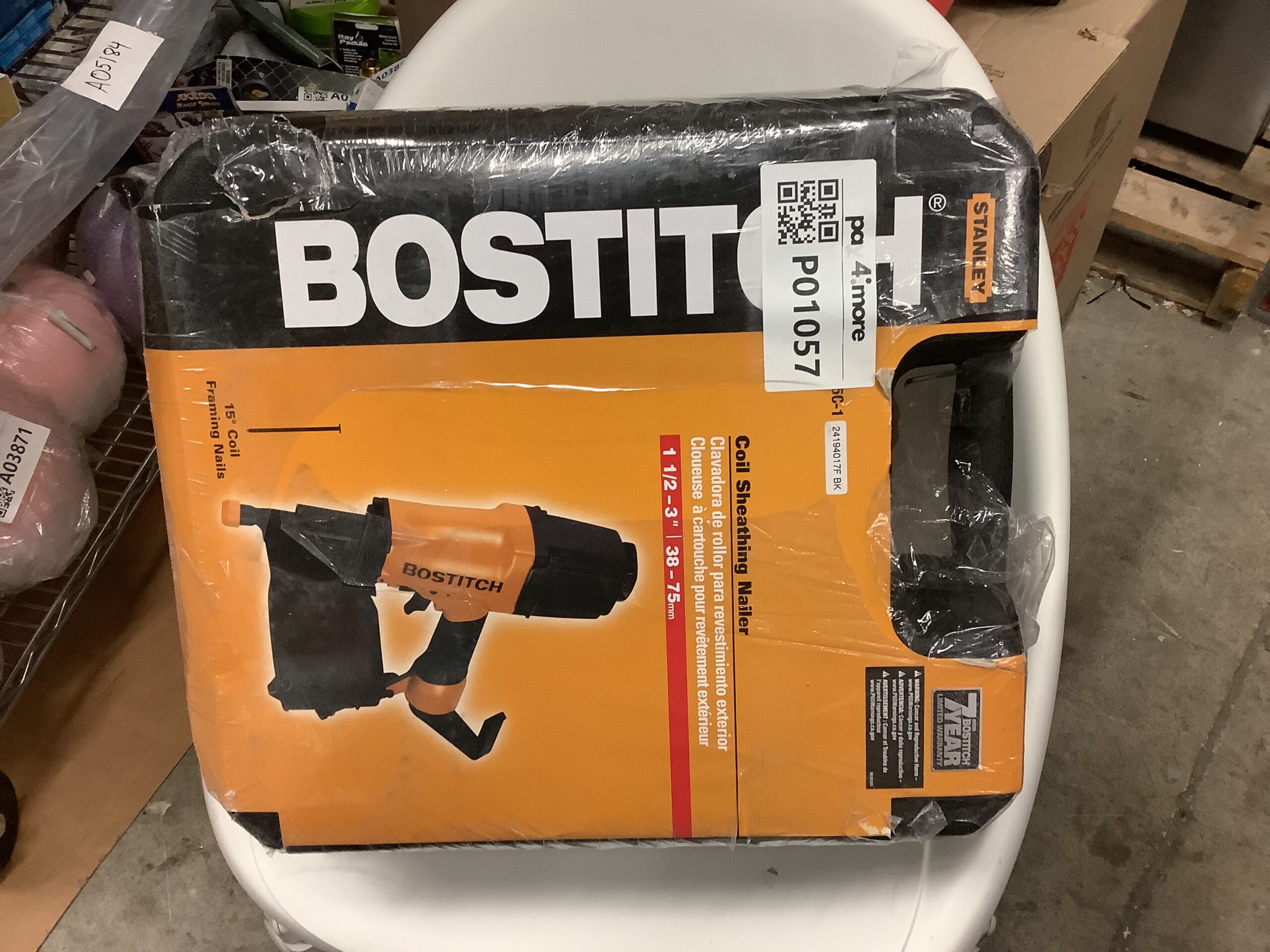 Stanley coil sheathing siding nailer in professional photography