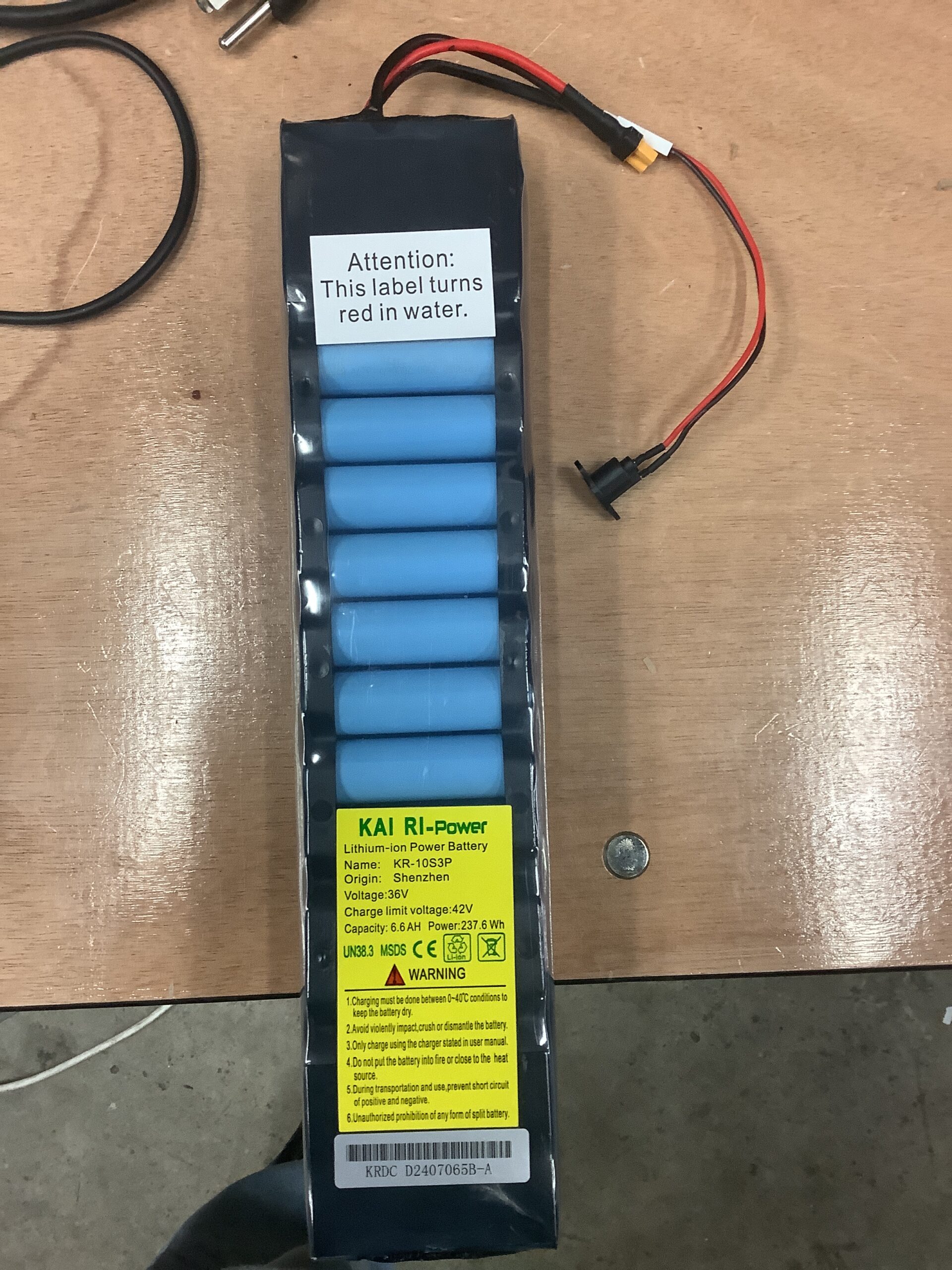 Kai lithium ion power battery in professional product photography