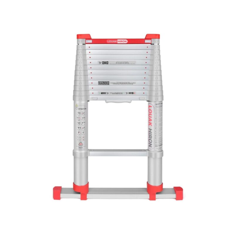 Telescoping telescoping ladder 12.5 ft in aluminum folding design