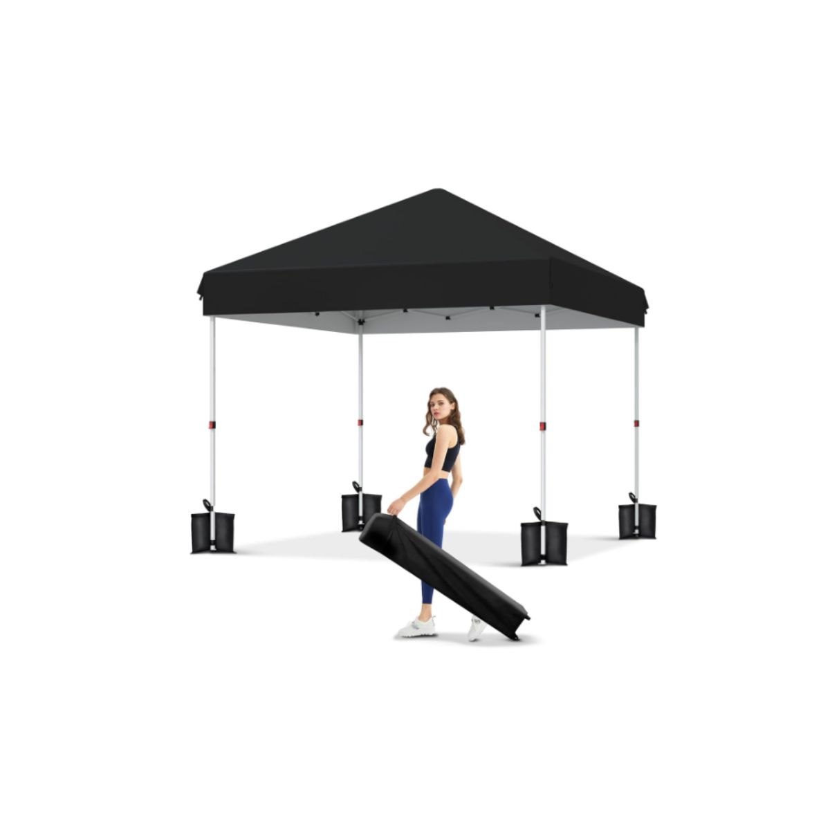 Pop Up Canopy Tent - Garvee Blue Garvee pop up canopy tent in blue portable waterproof outdoor shelter