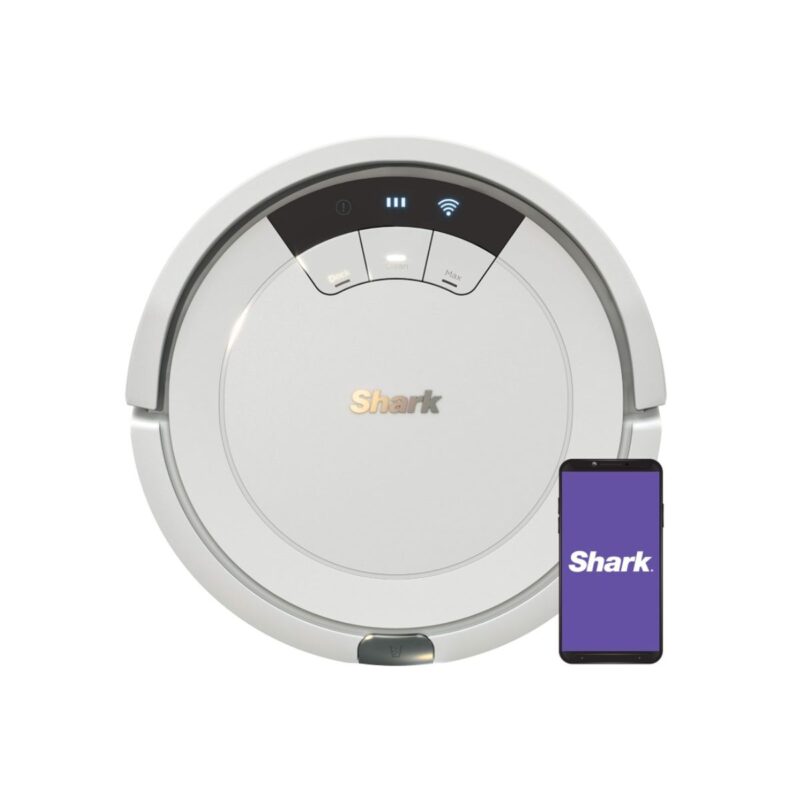 Shark robot vacuum cleaner in white with Tri-Brush System