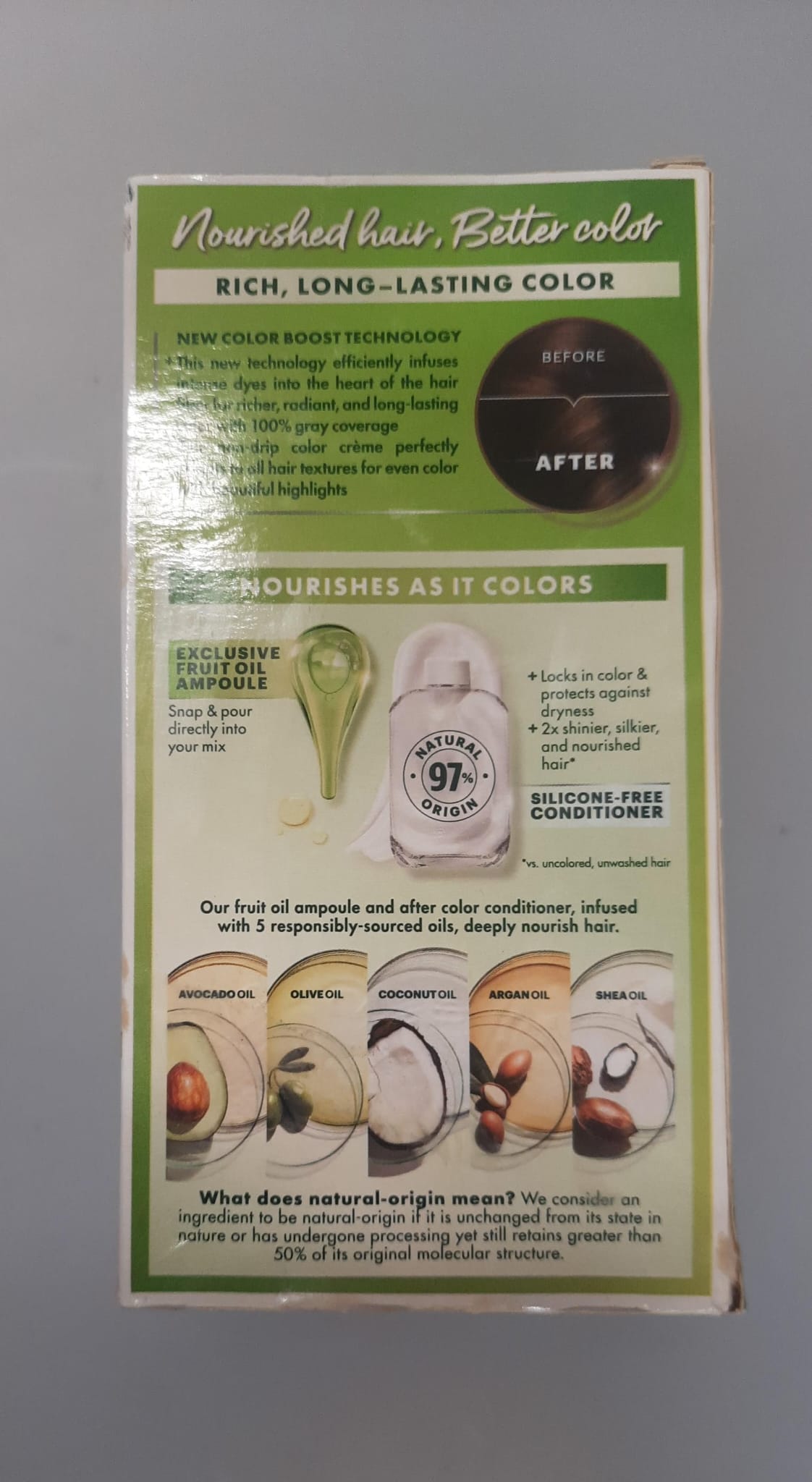 Garnier nutrisse ultra crème hair colour box in darkest golden brown shade