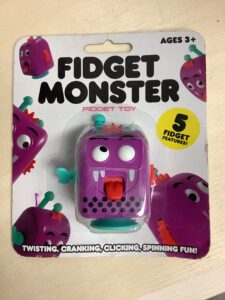 Fidget fidget monster toy with interactive features
