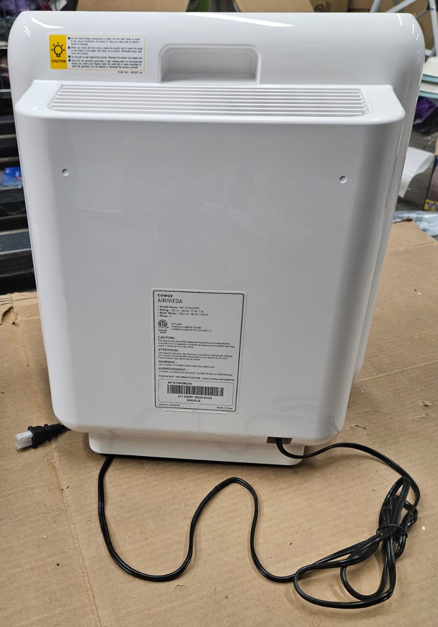 Coway true hepa purifier in white with clean modern design