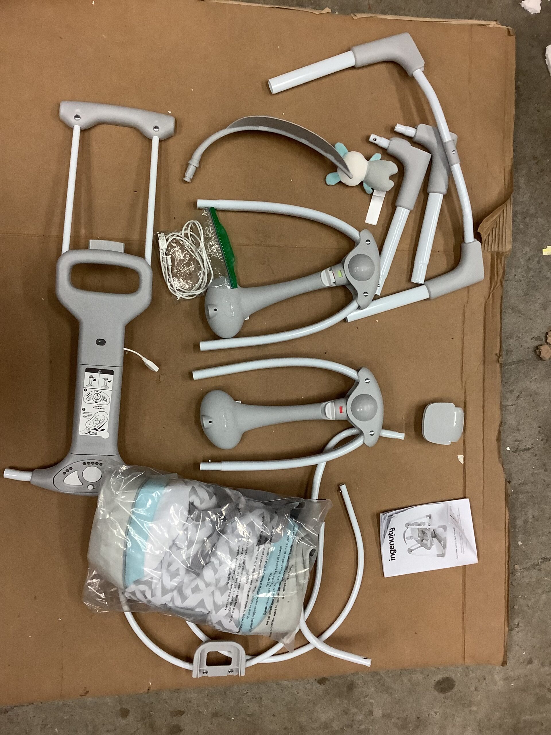 Ingenuity portable baby swing in foldable compact design