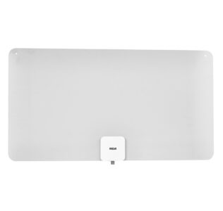 RCA ultra thin hdtv antenna in black and white multi-directional design