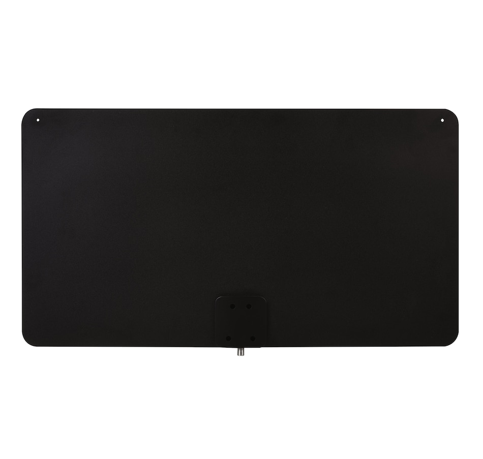 RCA ultra thin hdtv antenna in black and white multi-directional design