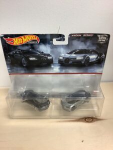 Hot mini car set featuring Bugatti models in vibrant colours