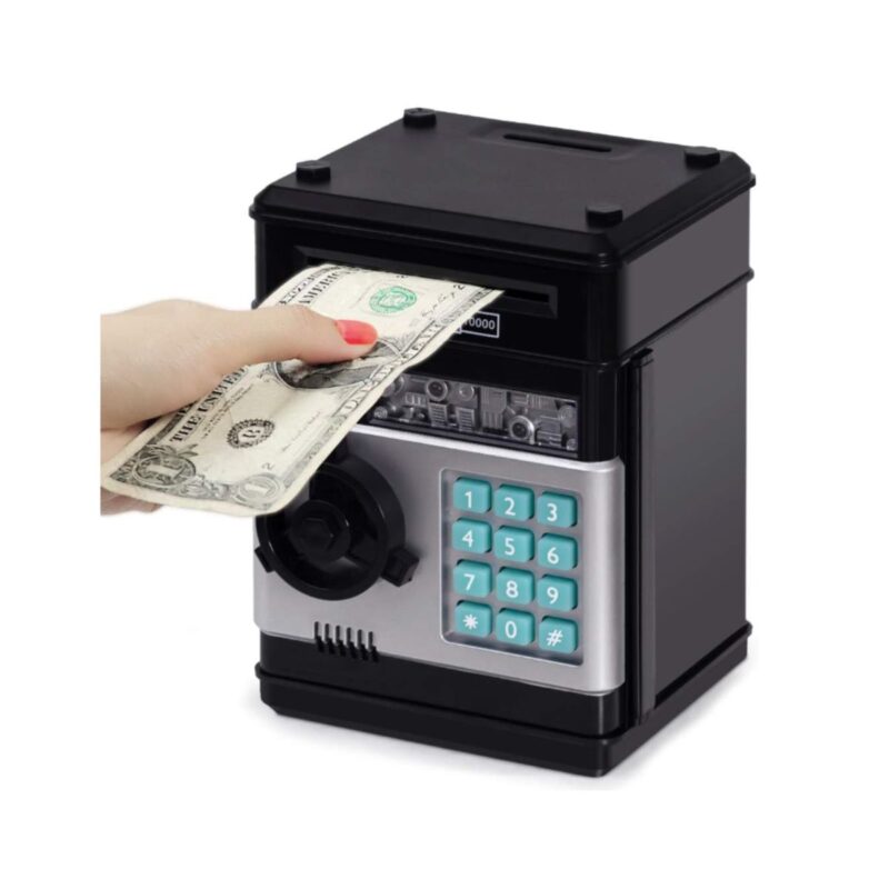 Refasy electronic piggy bank in pink color with password lock