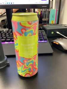 Opal House pineapple slushy scented candle in charming tin container