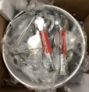 VEVOR chafing dish buffet set stainless steel with 5 qt capacity and folding stand