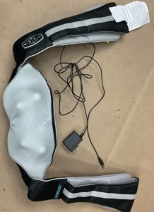 TruMedic full body massager with heat in black and grey