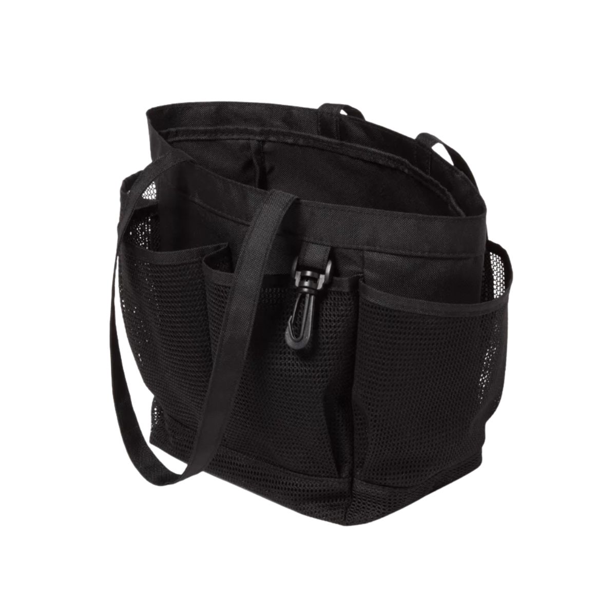 Mesh Shower Caddy - Room Essentials™ Black Room Essentials™ mesh shower caddy in black with exterior pockets