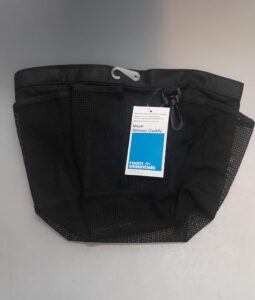 Room Essentials™ mesh shower caddy in black with exterior pockets