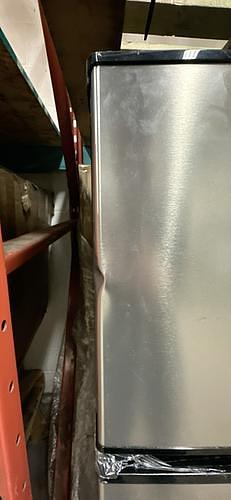 Vissani top freezer refrigerator in stainless steel finish