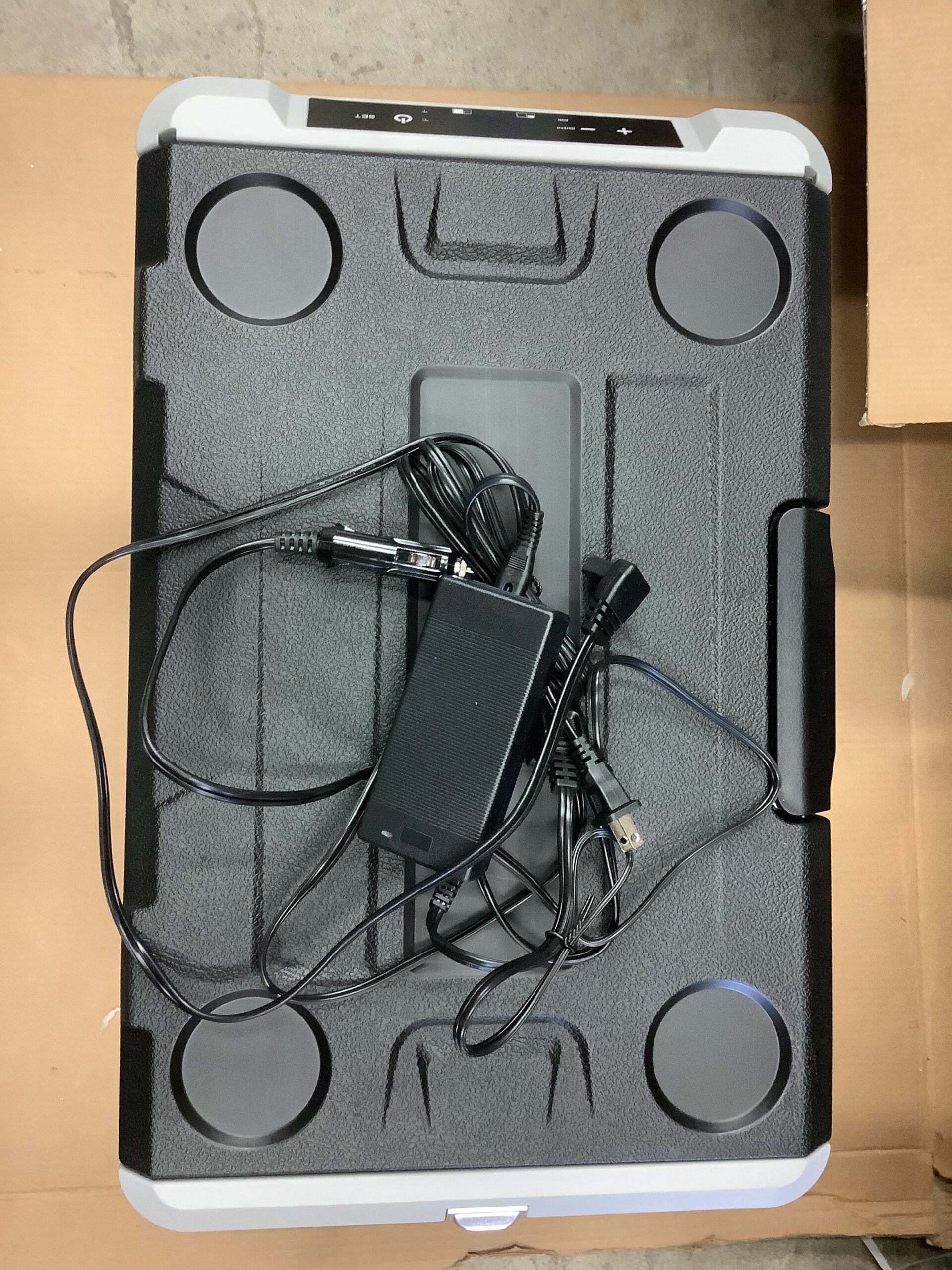 Euhomy portable refrigerator freezer in durable design with wheels