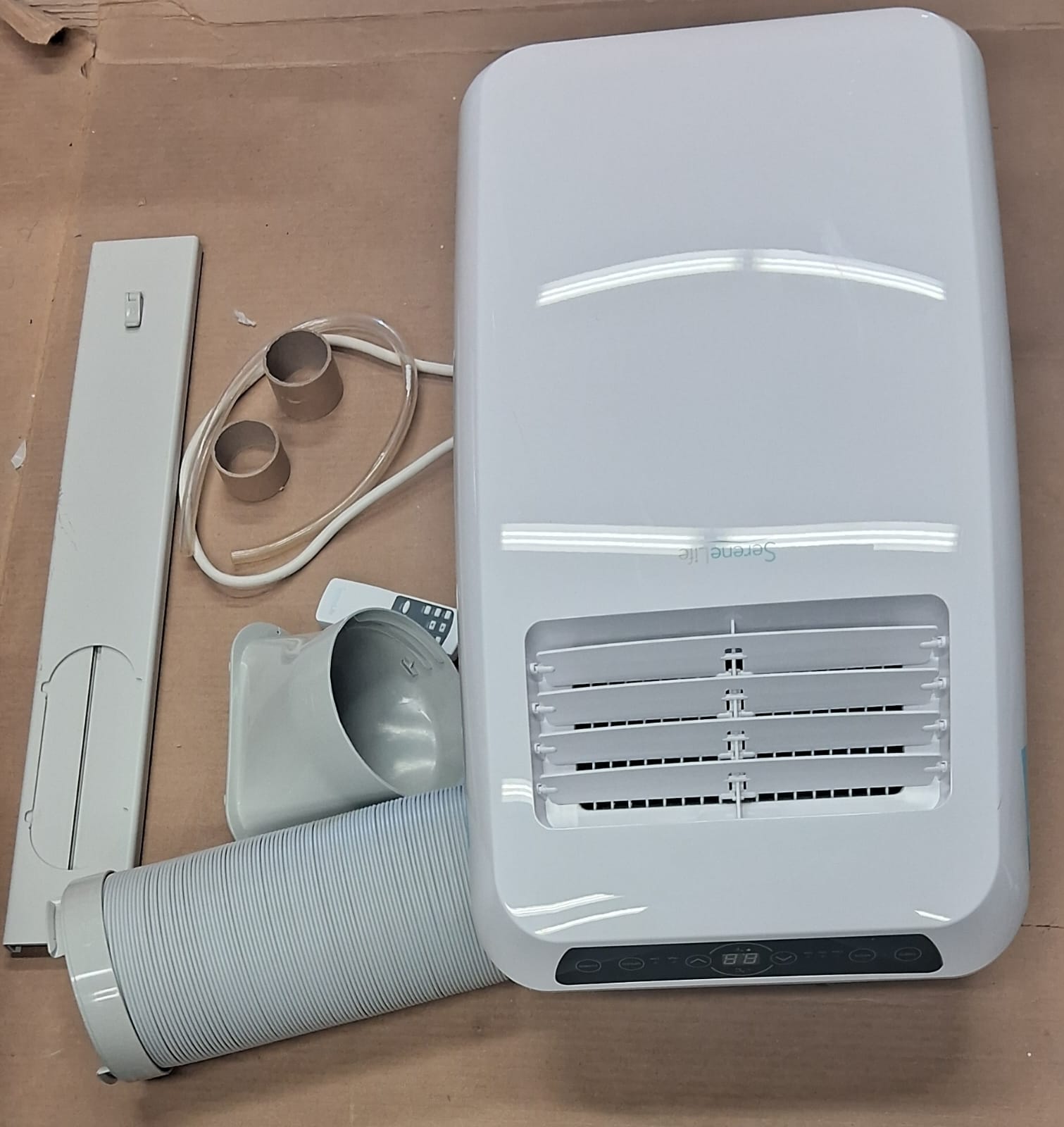 Serenelife portable air conditioner in sleek white design