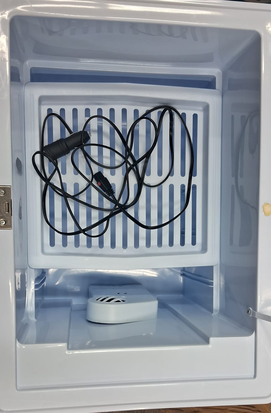 Koolatron portable electric cooler in sleek hard sided design