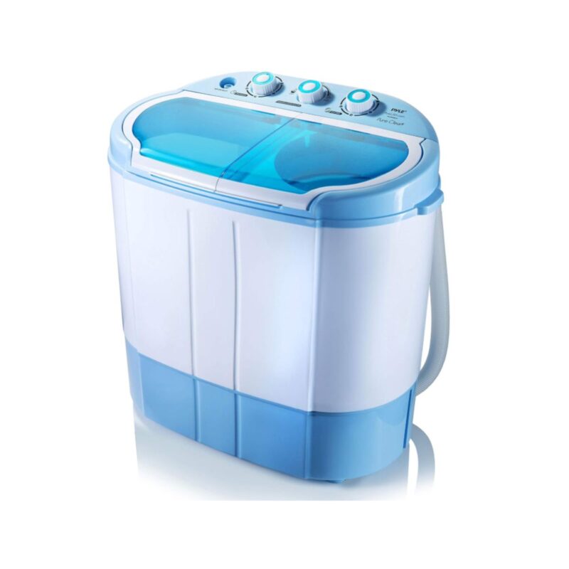 Pyle portable washing machine in compact white design