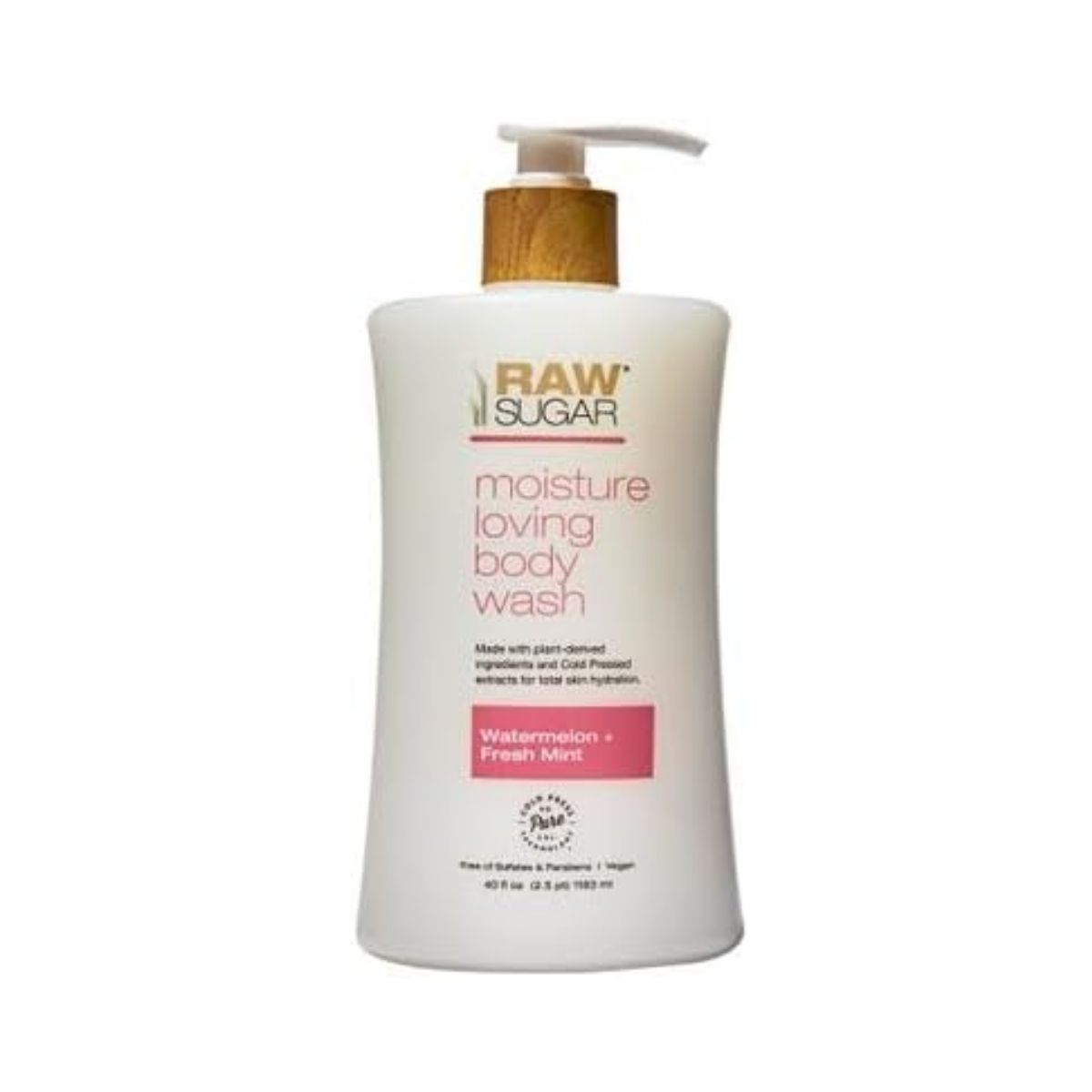 Moisture Loving Body Wash - Raw Sugar Watermelon Mint Raw Sugar moisture loving body wash in watermelon and fresh mint scent