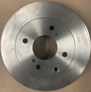 TRQ rear brake drum pair in driver and passenger sides