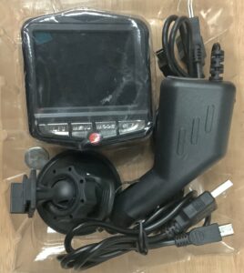 Generic full hd dual lens car dvr in black for vehicle recording