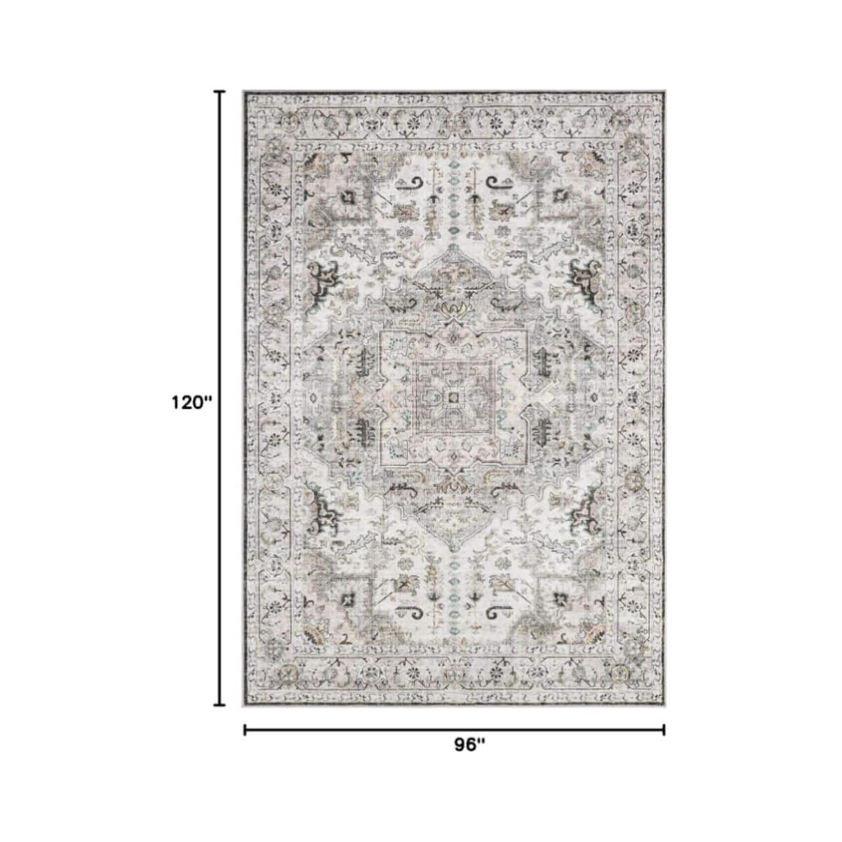 Area Rugs 8x10 - xilixili Brown Ivory Vintage xilixili area rugs 8x10 in brown and ivory vintage design with anti-slip backing