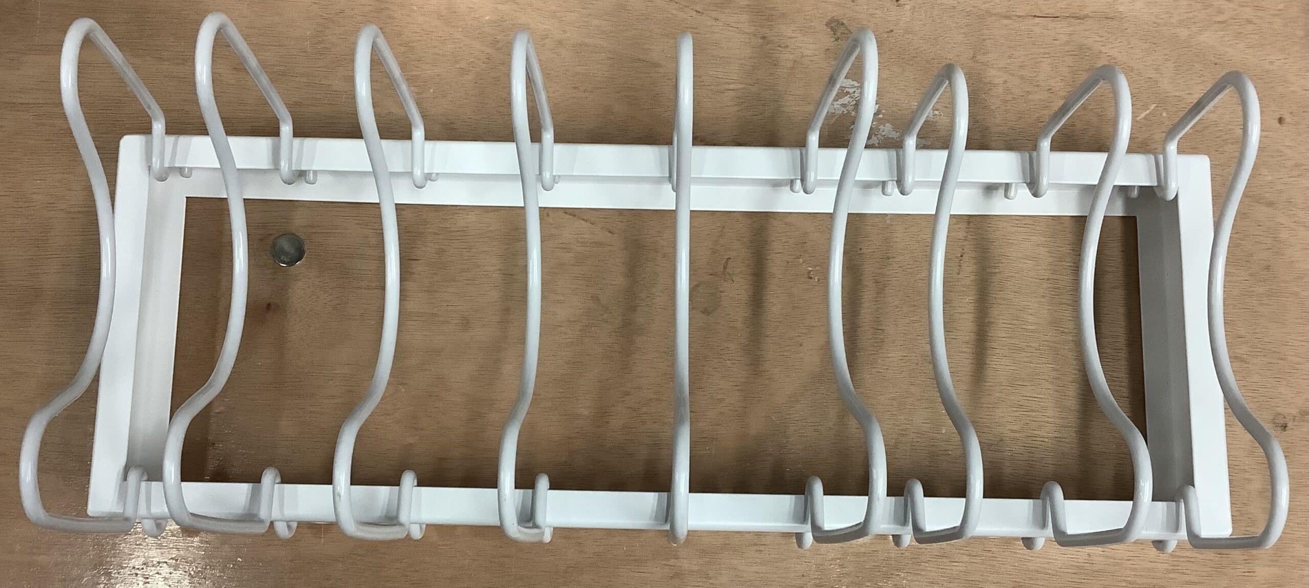 Brightroom metal lid and pan organizer in white for kitchen storage