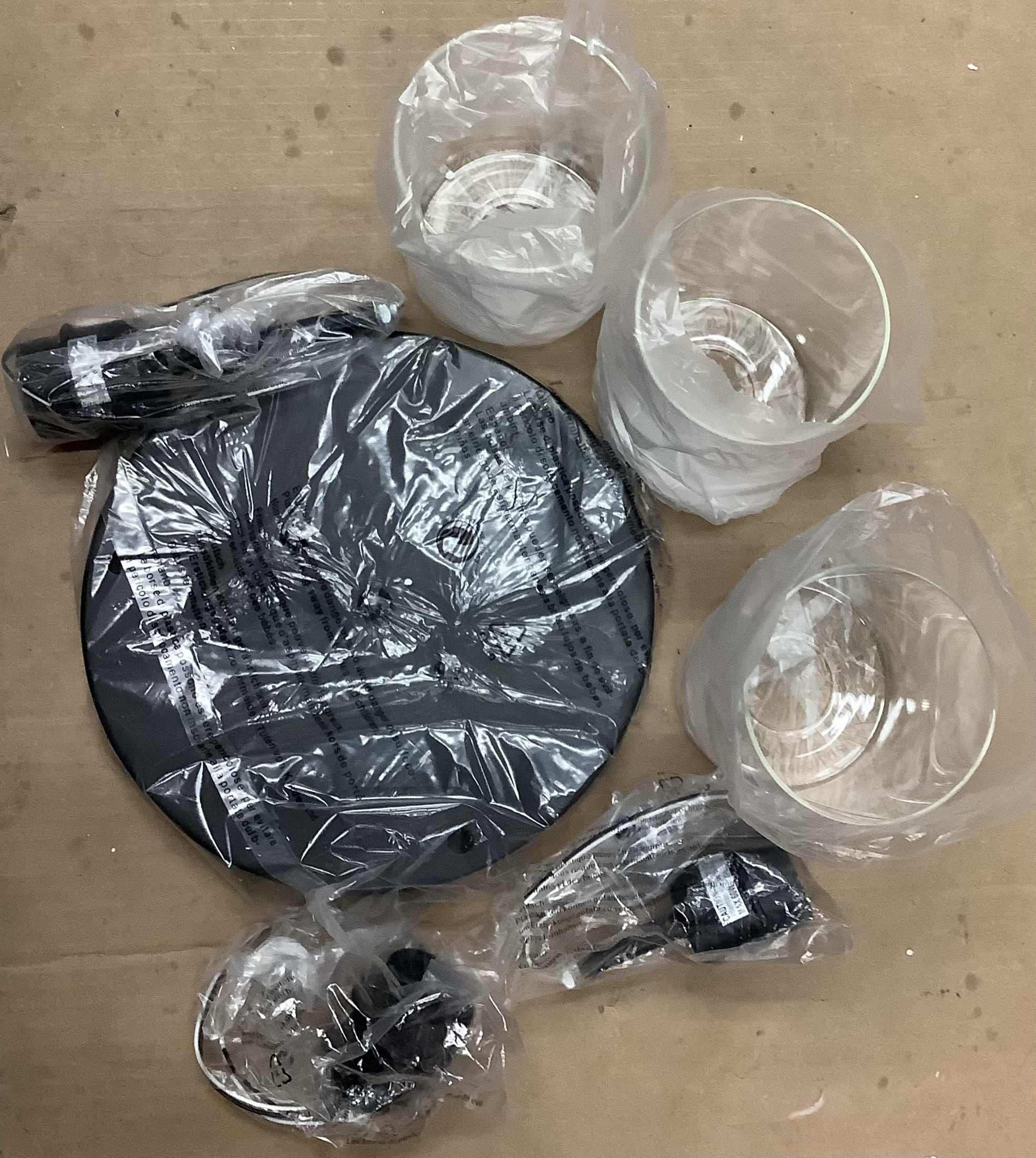 Artika pendant light in modern black glass design