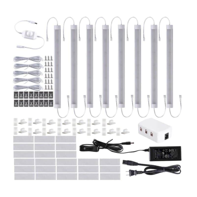 LABOREDUCER under cabinet lighting in cold white 6000K 8 pack