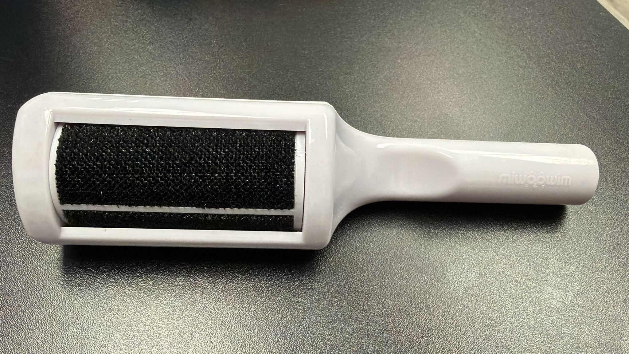 Miwoowim pet hair remover roller with lint brush in reusable design