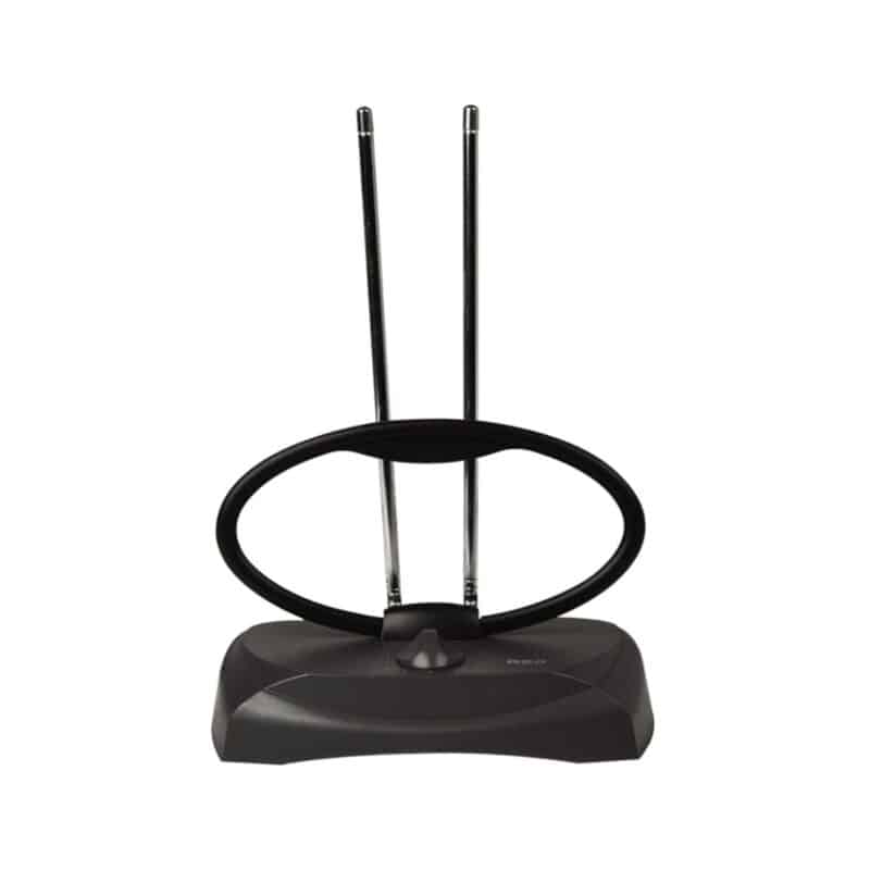 Audiovox indoor antenna in sleek black for clear HDTV reception