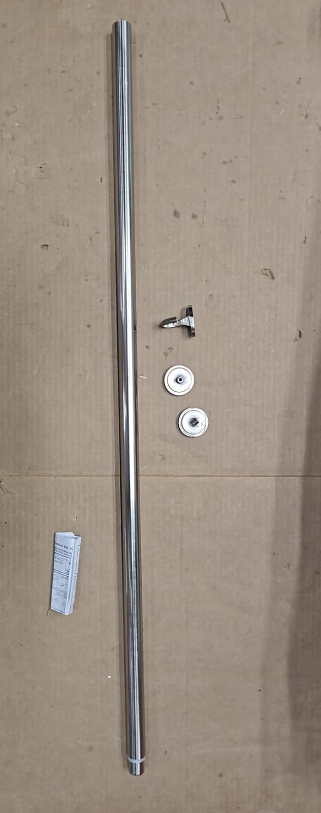 AVITAS wall mounted towel bar in brushed nickel for bathroom storage