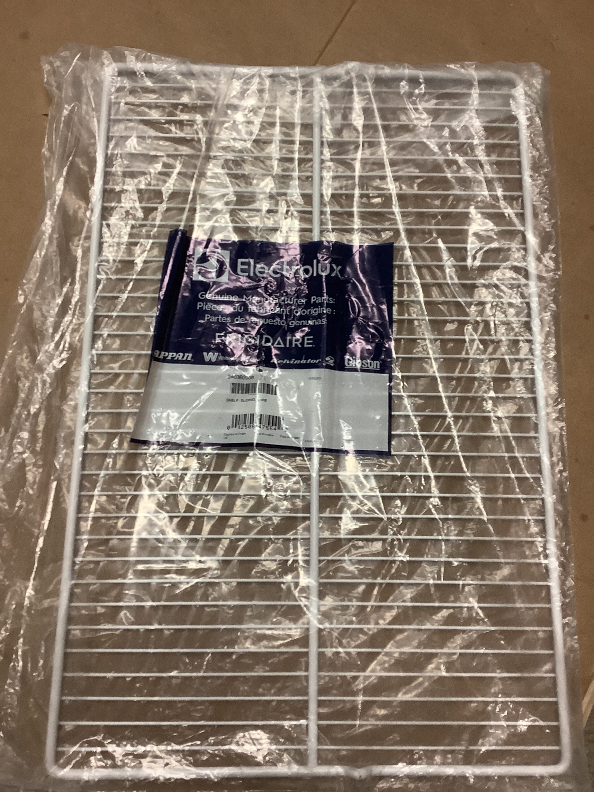 Frigidaire refrigerator wire shelf for organized storage