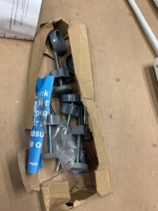 Regalo 4 inch extension kit in white pressure mounting style