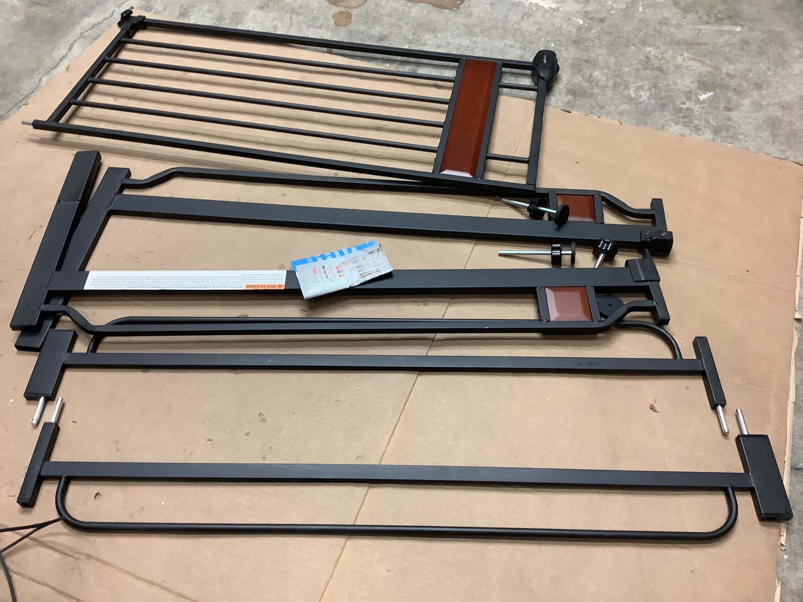 Regalo extra tall baby gate in natural New Zealand Pine finish