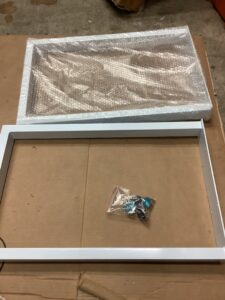 iWEDN table legs in white finish for dining and office furniture