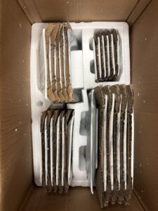 Malacasa dinnerware sets porcelain in marble grey with plates and bowls