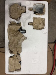 Malacasa dinnerware sets porcelain in marble grey with plates and bowls