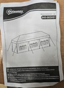 Costway heavy duty gazebo canopy in robust outdoor setup with removable side walls