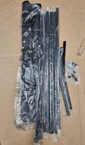 Kokorona room divider in black for room privacy and separation