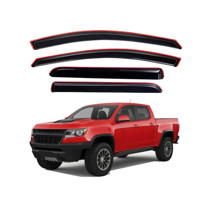 Lightronic extra durable clip-on auto vent window visor in dark smoke