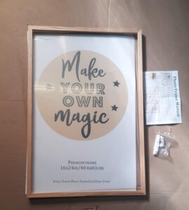 16x24 inch natural solid oak wood picture frame for photos