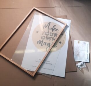 16x24 inch natural solid oak wood picture frame for photos