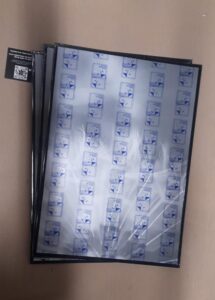 Americanflat 20x28 picture frame set with polished front cover in black